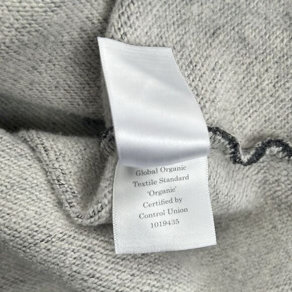 EVERLANE Hoodie Mens Small The Track Organic Cotton Heather Gray Retro 90s NWT - Picture 10 of 12